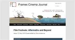 Desktop Screenshot of framescinemajournal.com